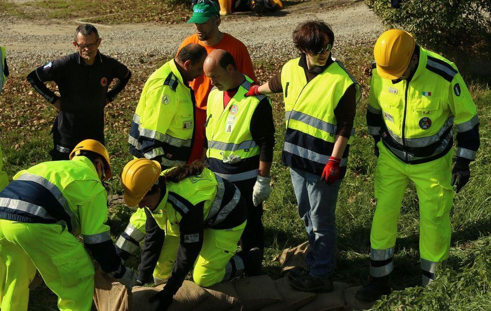 Allarme sugli argini, ma è un’esercitazione 