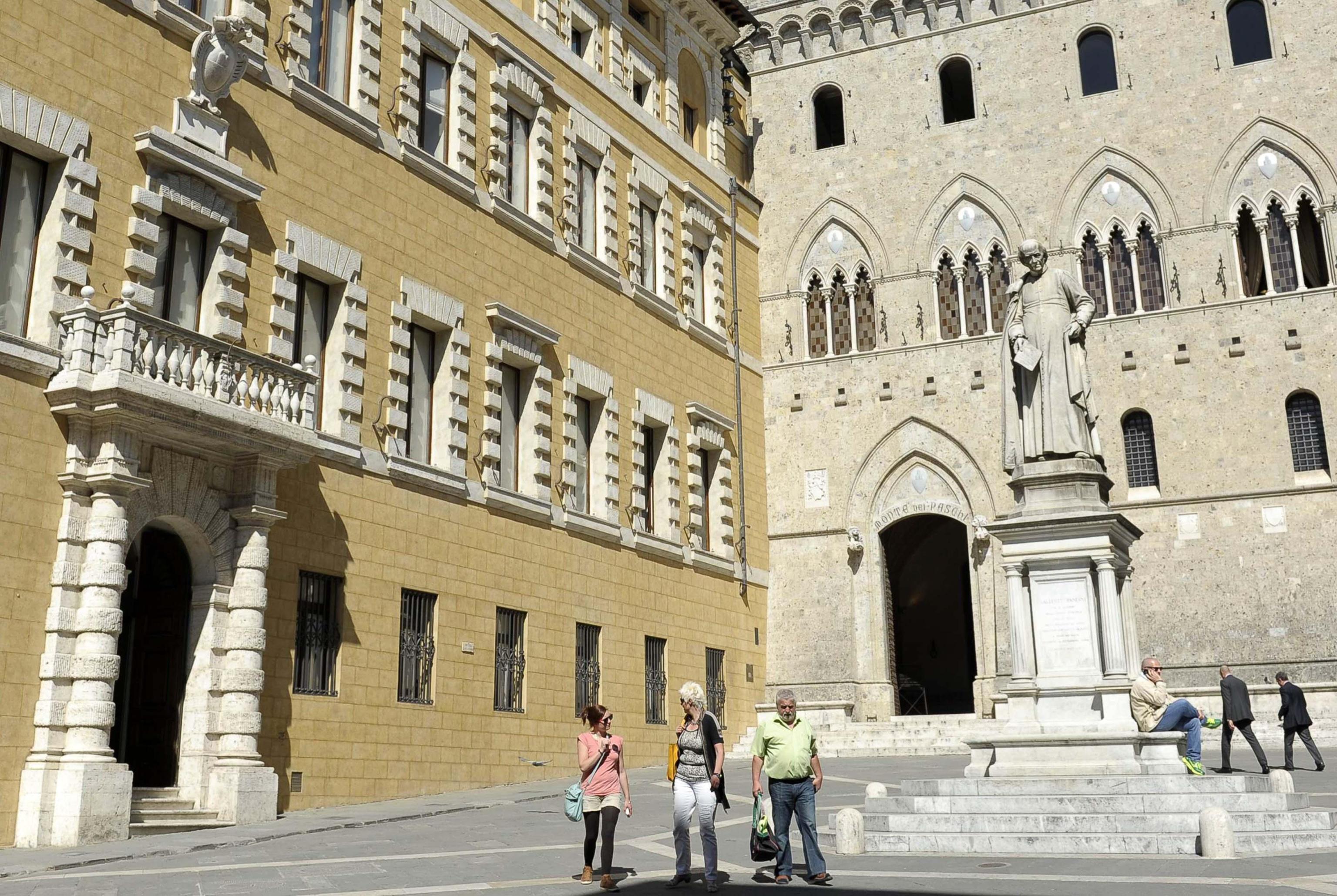 La sede di Mps a Siena (foto Ansa)