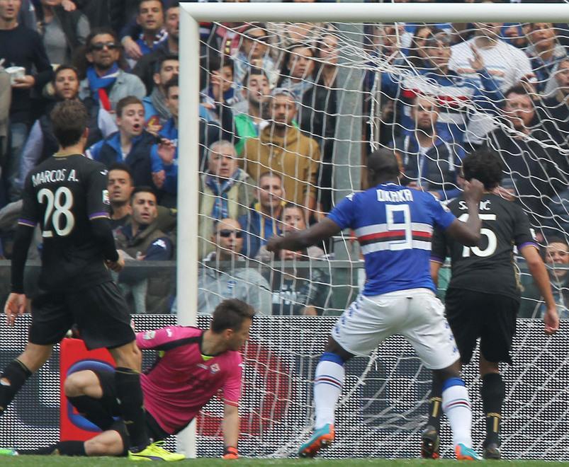 La Samp cala il tris, crolla la Fiorentina 