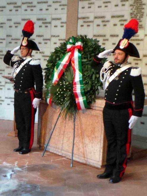 Cerimonia per ricordare i caduti 