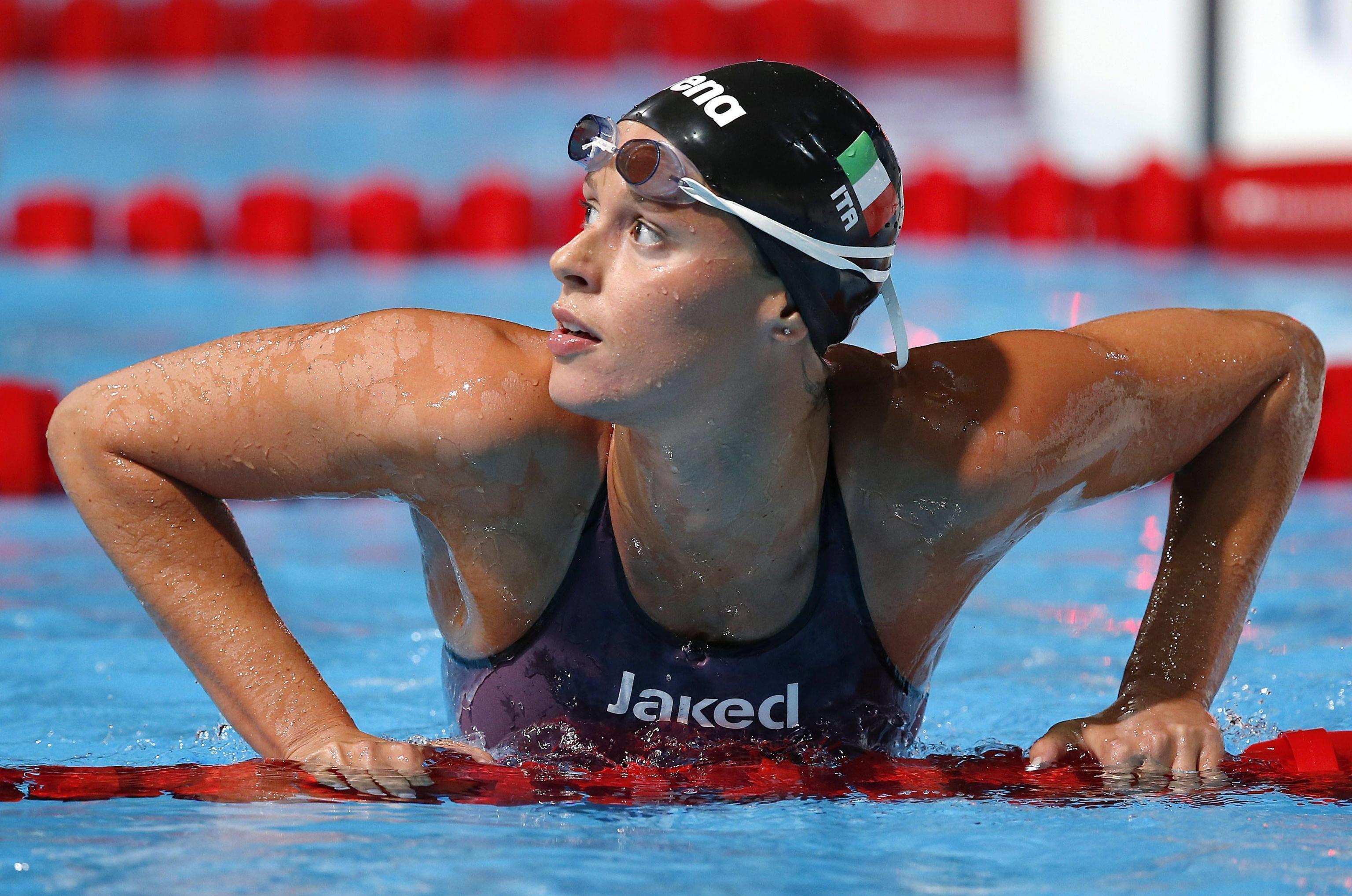Federica Pellegrini in vasca