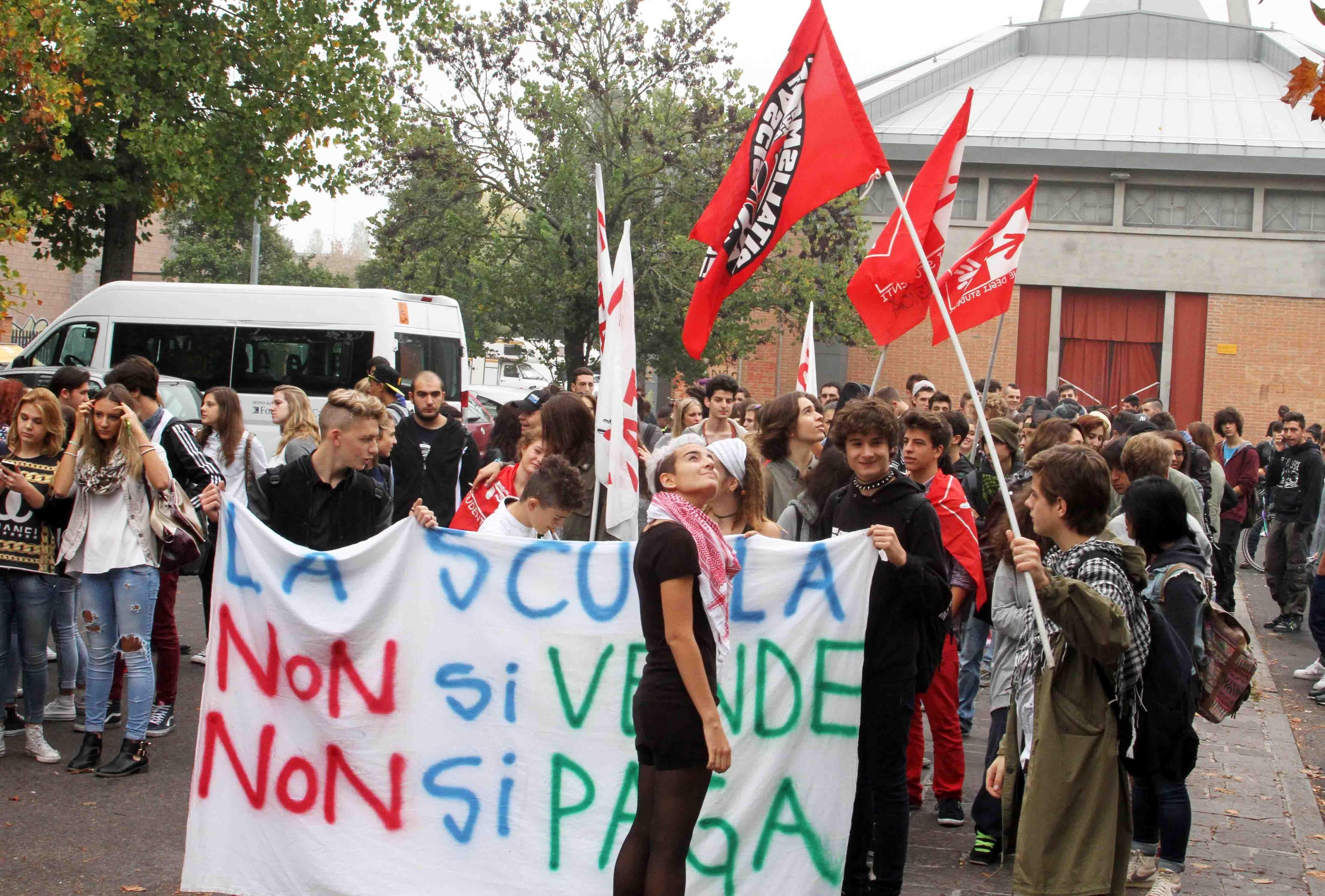 Una manifestazione degli studenti