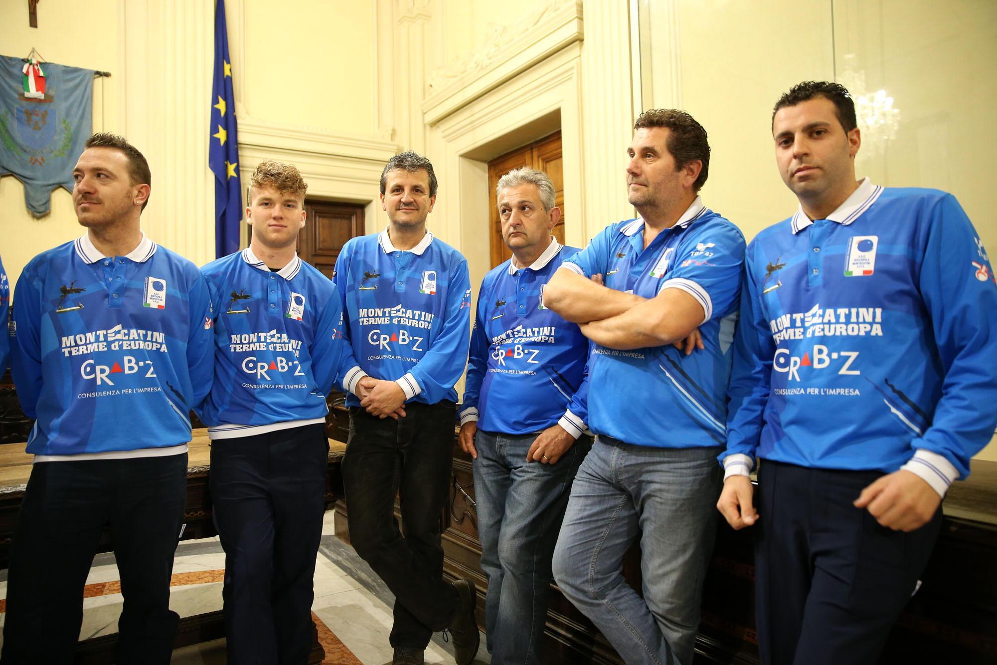 La presentazione della Bocciofila Avis Montecatini (Foto Nucci)