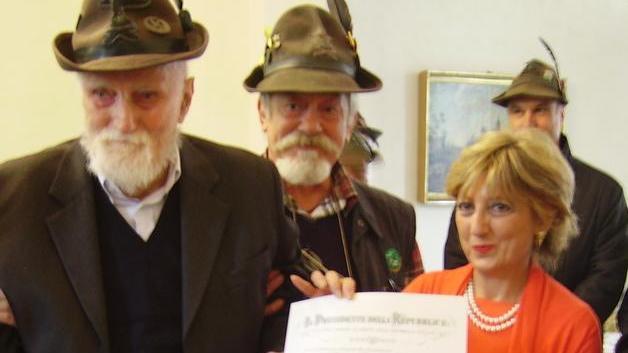 Alpino nominato cavaliere fu ferito sul fronte russo