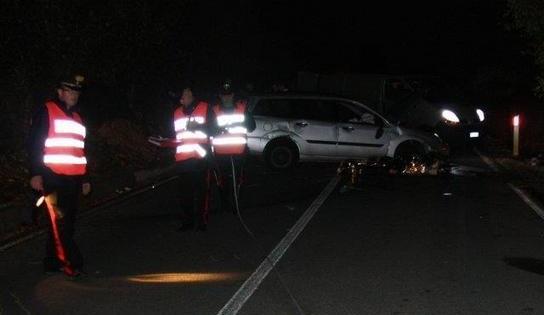 Una immagine del terribile incidente stradale