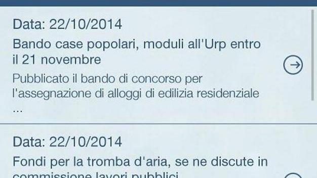 Nuova app del Comune al servizio del cittadino
