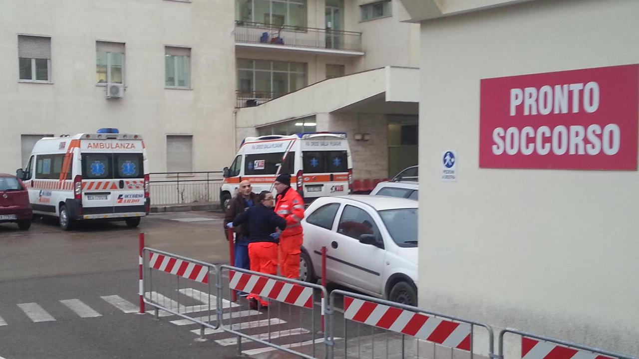 Il pronto soccorso dell'ospedale Santissima Annunziata