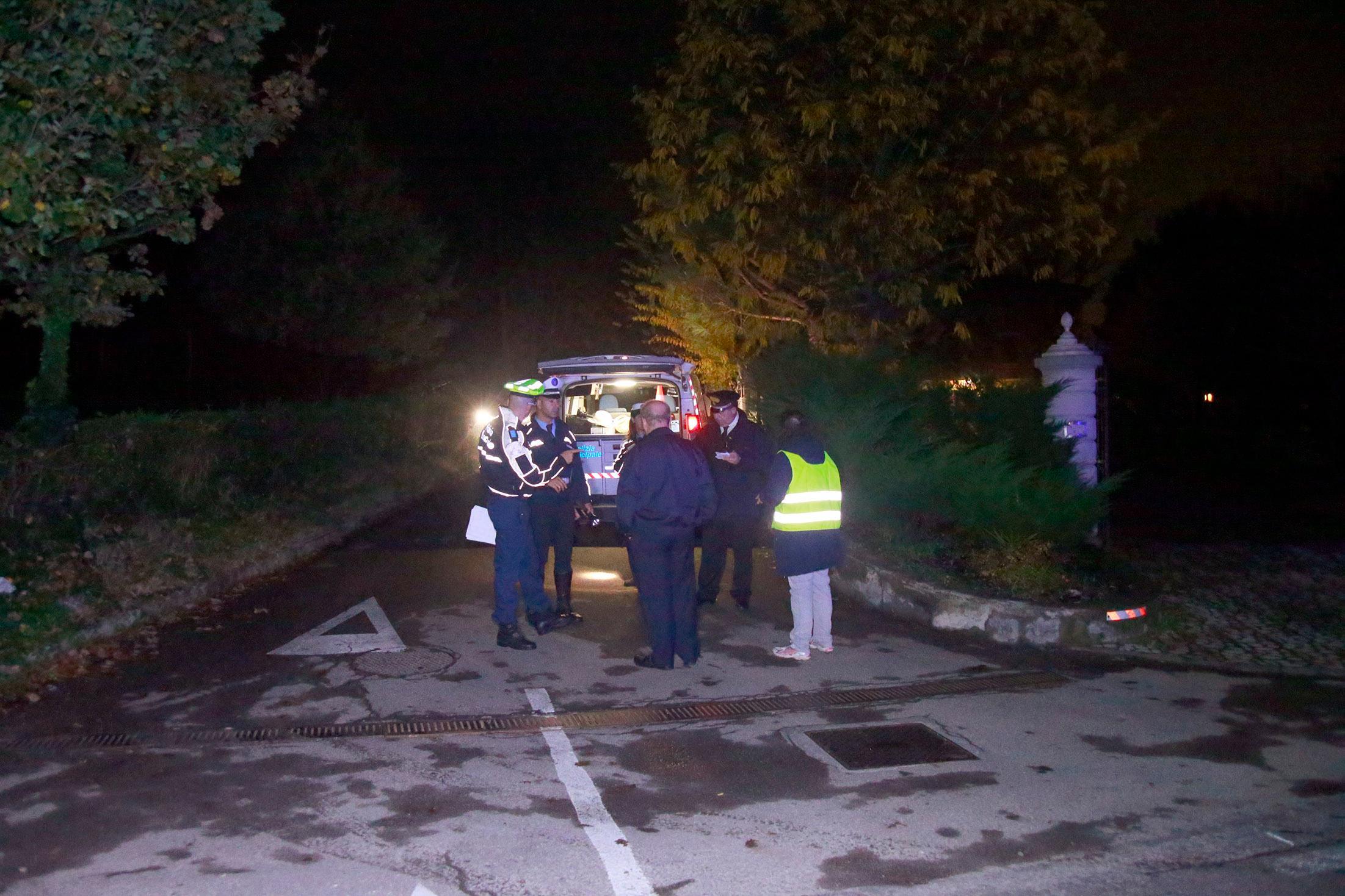 Il luogo dell'incidente a Castelvetro