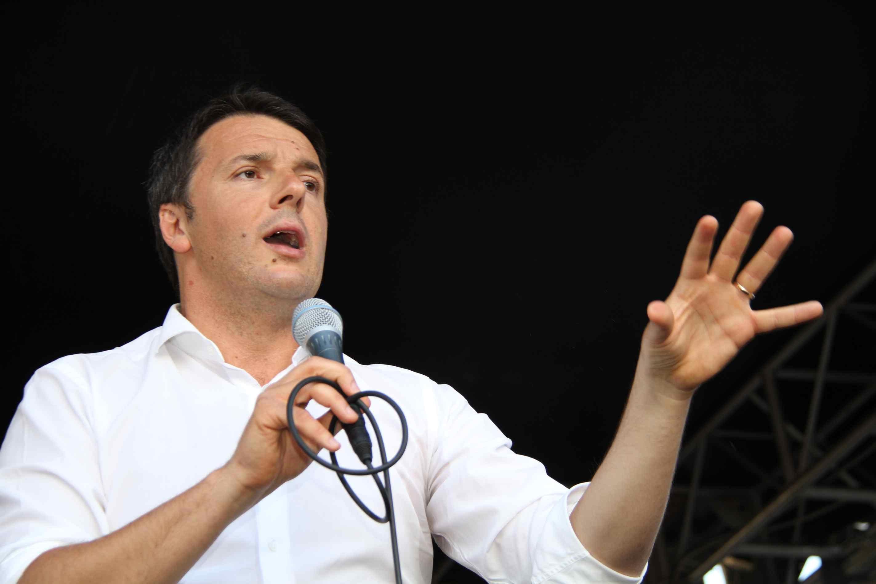 Il capo del governo Matteo Renzi
