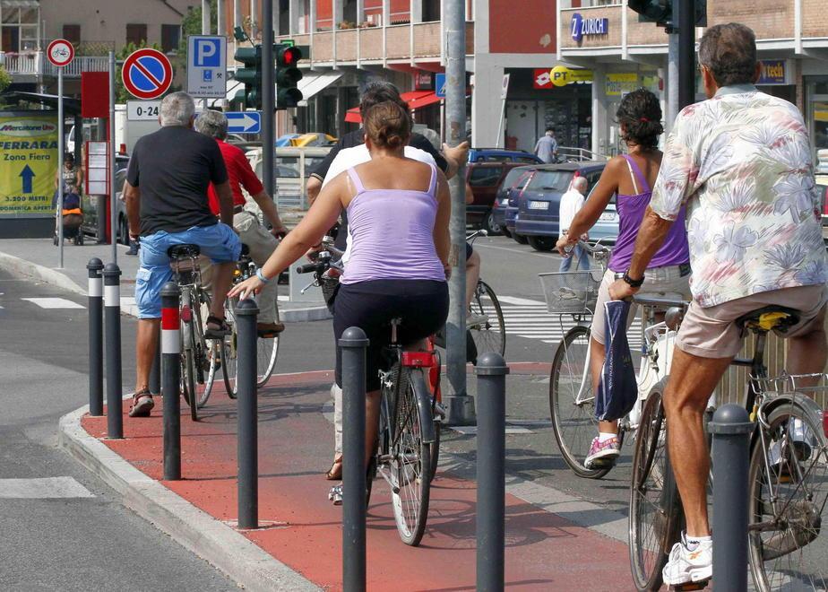 Piste ciclabili in aumento