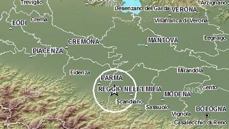 Scossa di terremoto in Val d'Enza