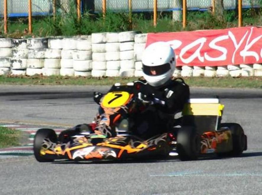 Dennis Menegatti in gara al Trofeo Città di Siena