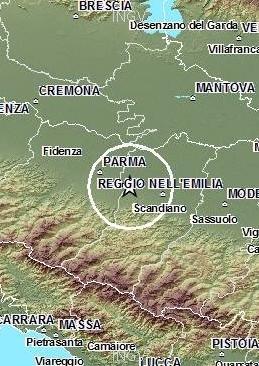 Scossa di terremoto di 2.4 Richter ieri in Val d’Enza 