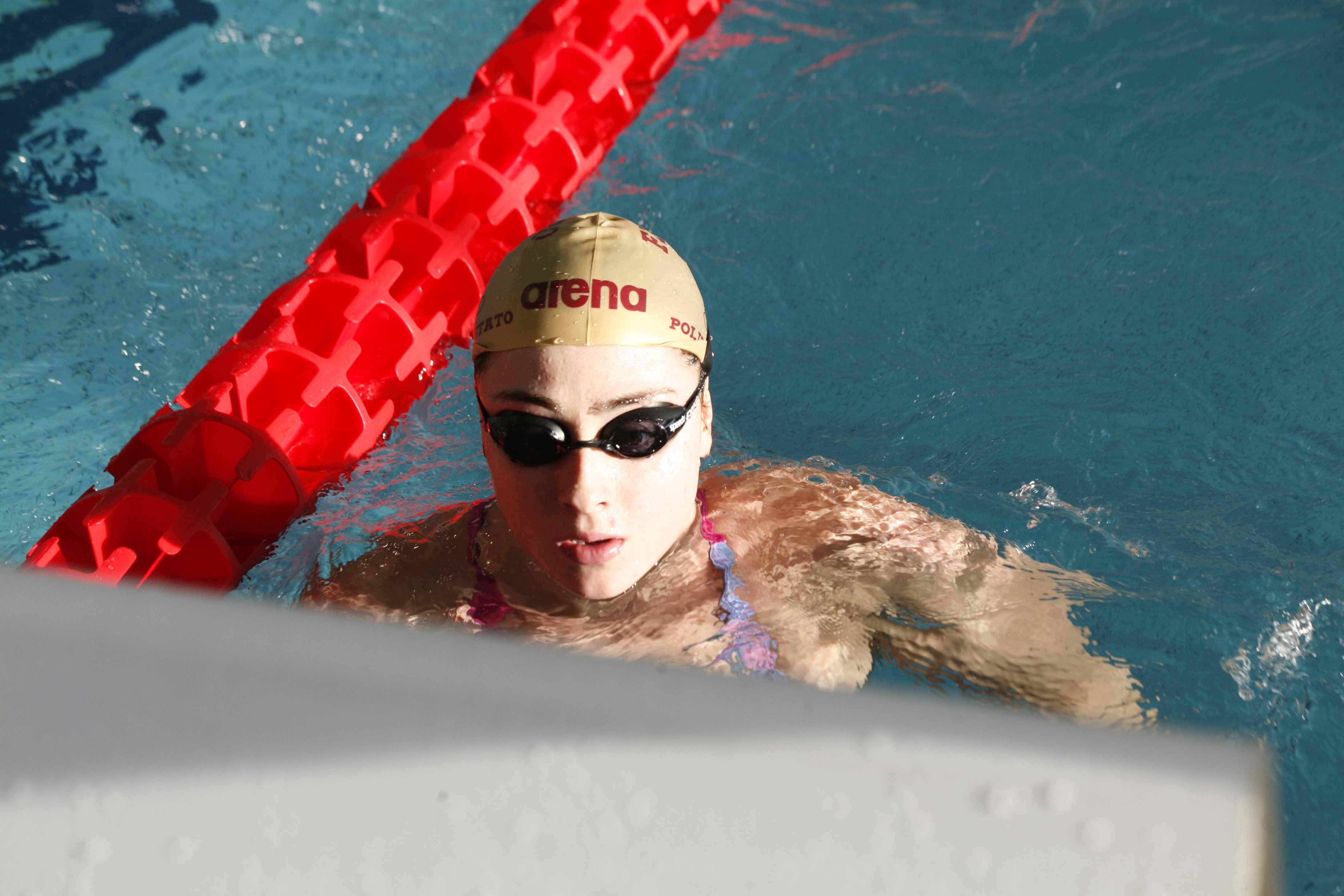 Diletta Carli in piscina a Massarosa (foto Ciurca/Paglianti)
