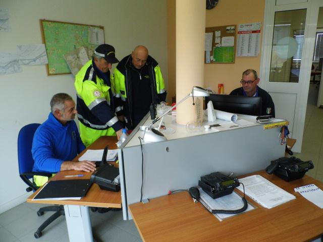 Protezione Civile al lavoro