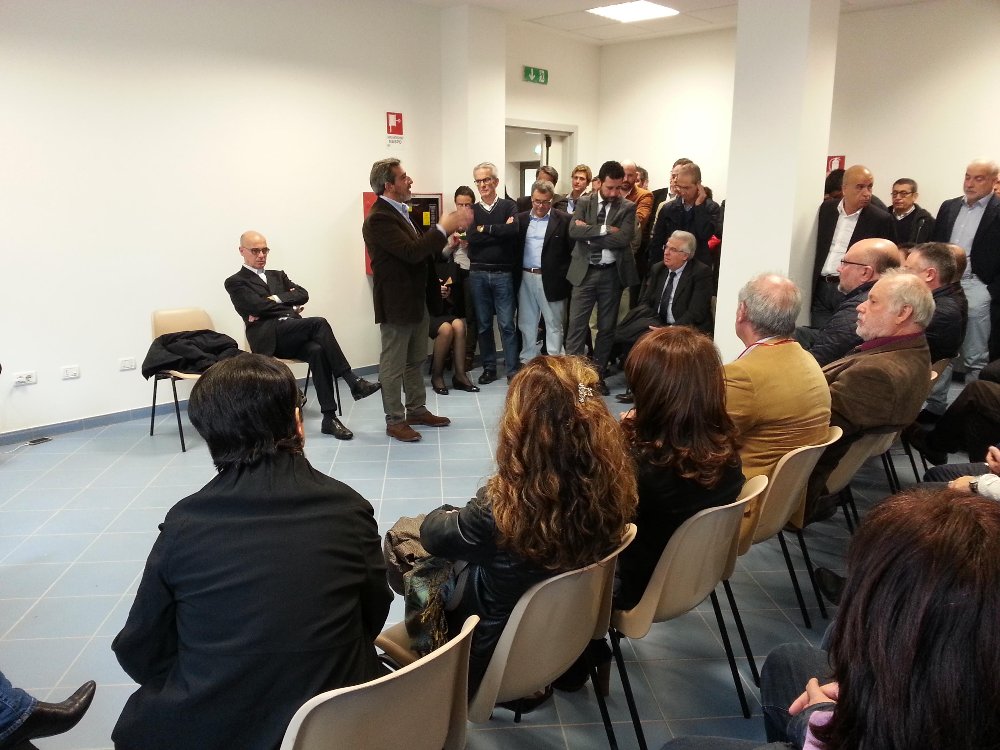 L'assemblea del Partito democratico convocata dal neo segretario Renato Soru (foto Pili/Rosas)