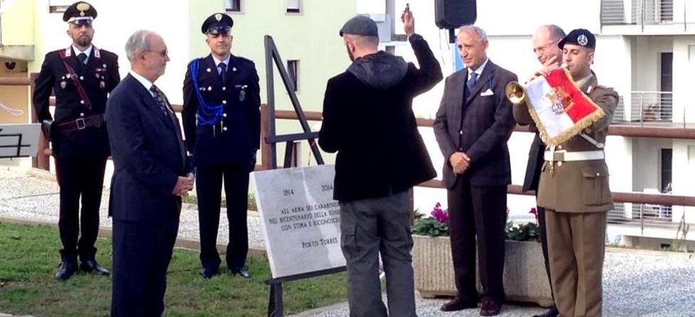 Bicentenario, targa ai carabinieri 