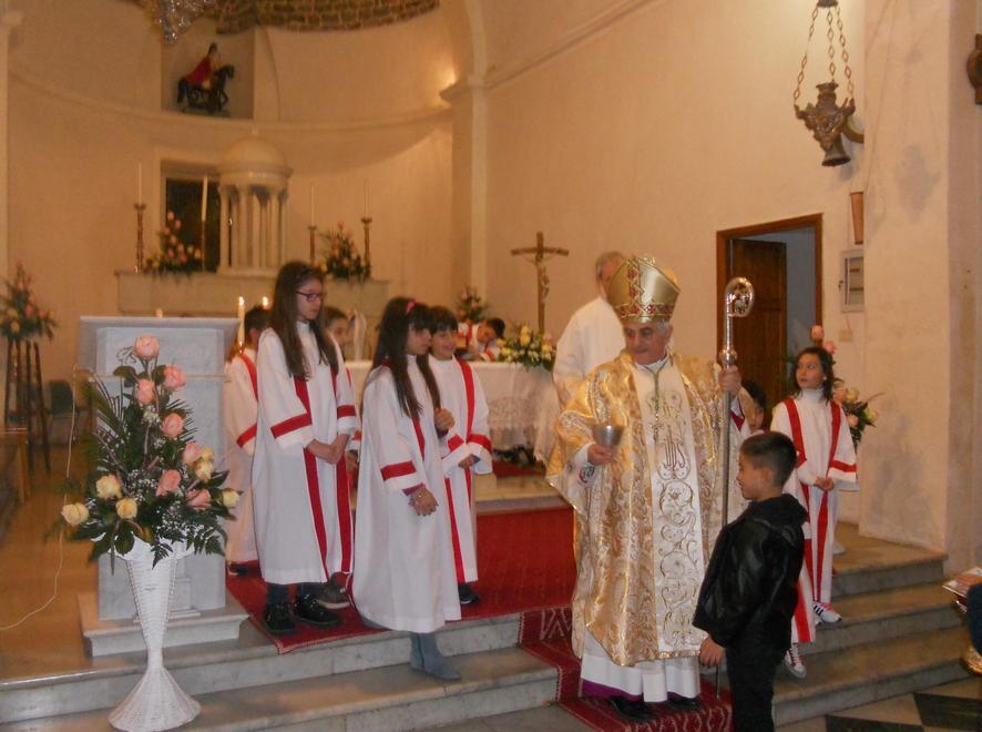 L’arcivescovo Atzei in visita a Bonnanaro 