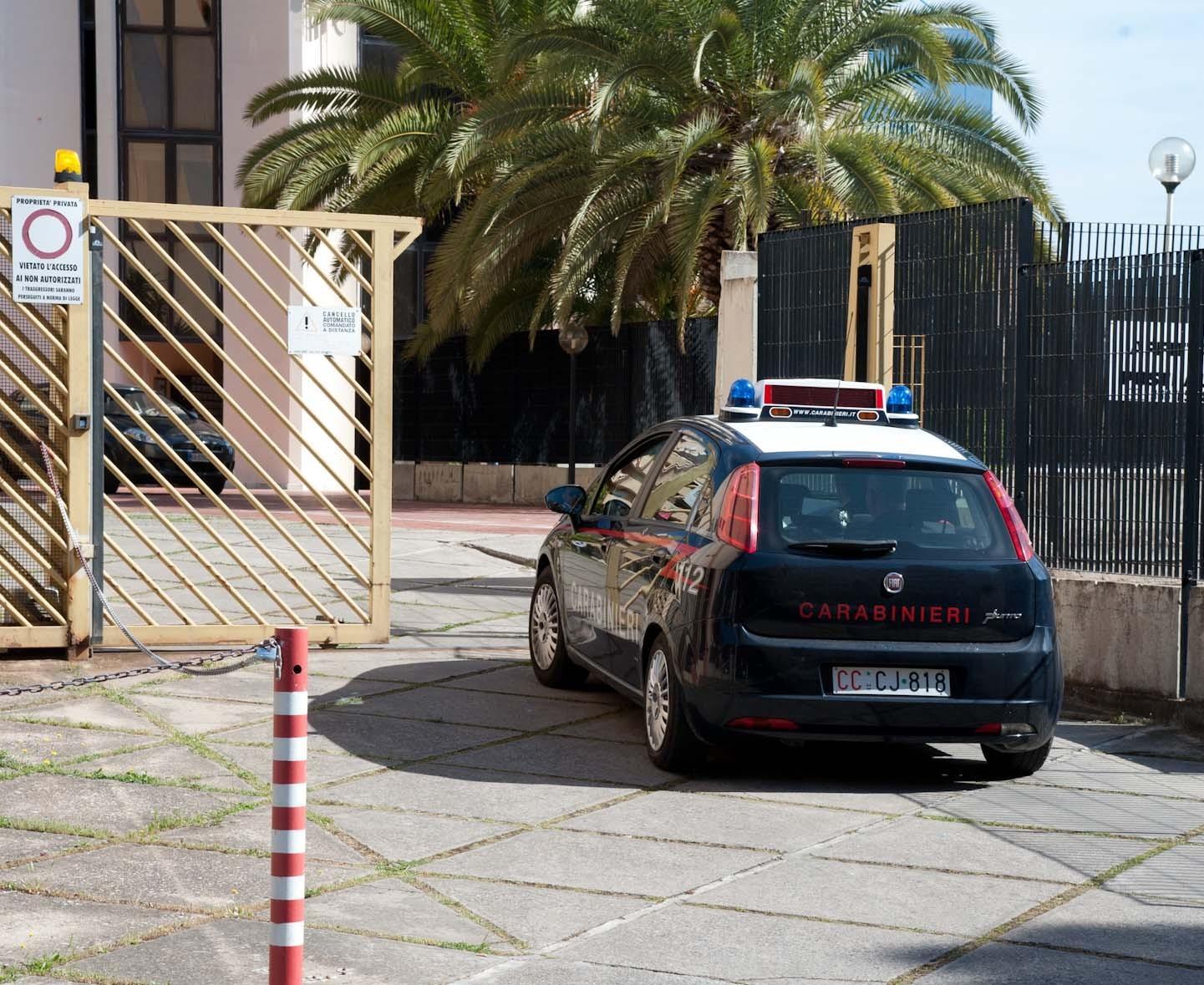 La caserma dei carabinieri di Pirri