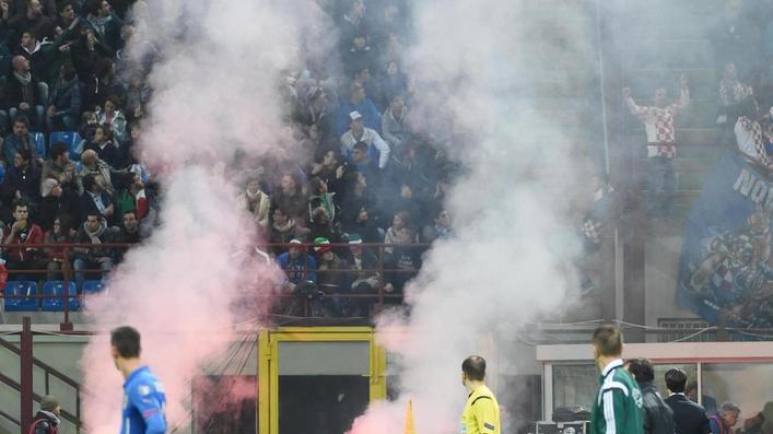 Caos a San Siro, arrestati 17 ultrà croati