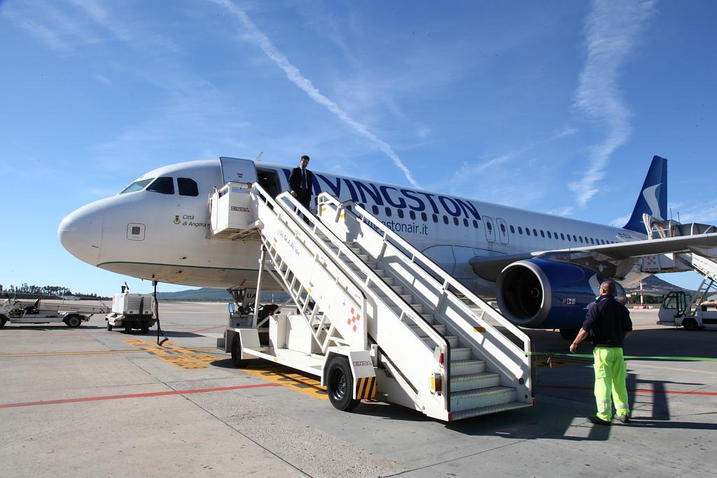 Un aereo della compagnia aerea Livingston