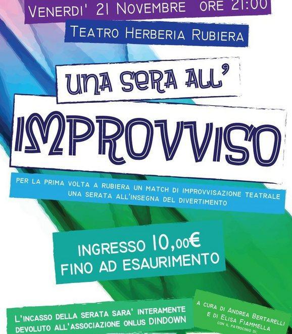 Match d’improvvisazione teatrale per sostenere DinDown onlus