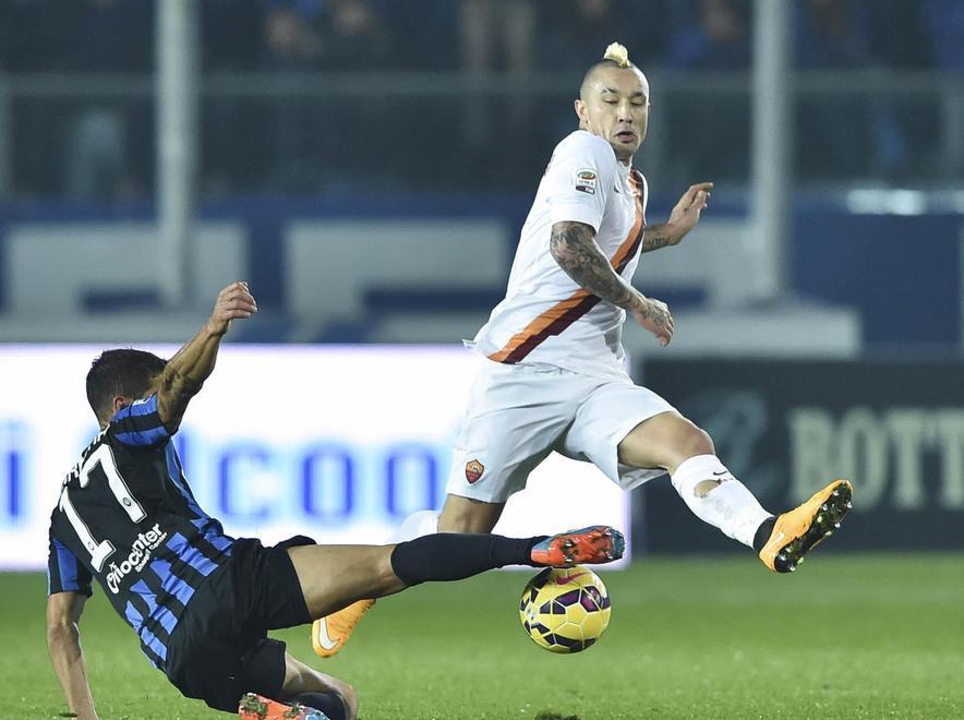 La Roma strappa la vittoria a Bergamo 