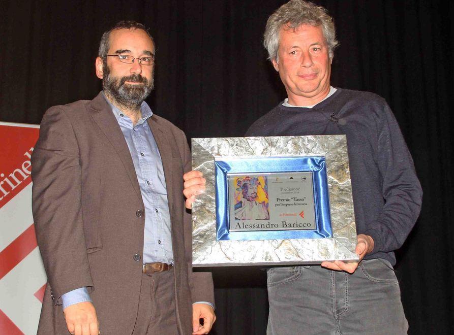 Il premio “Tasso” a Baricco per i vent’anni di Novecento 