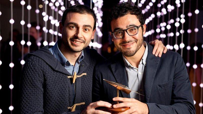 Due dei fondatori di "Guide Me Right" Pietro Pirino e Luca Sini