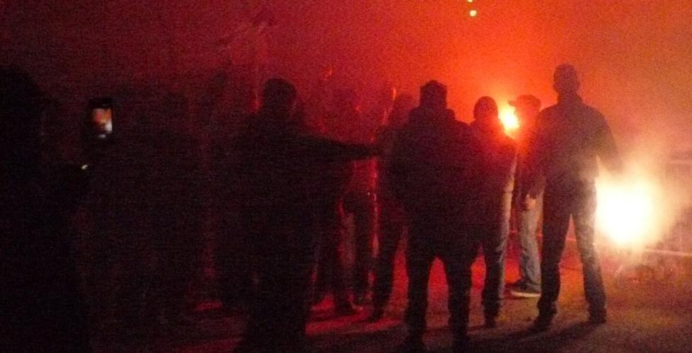I tifosi applaudono e telefonano a Merchiori 