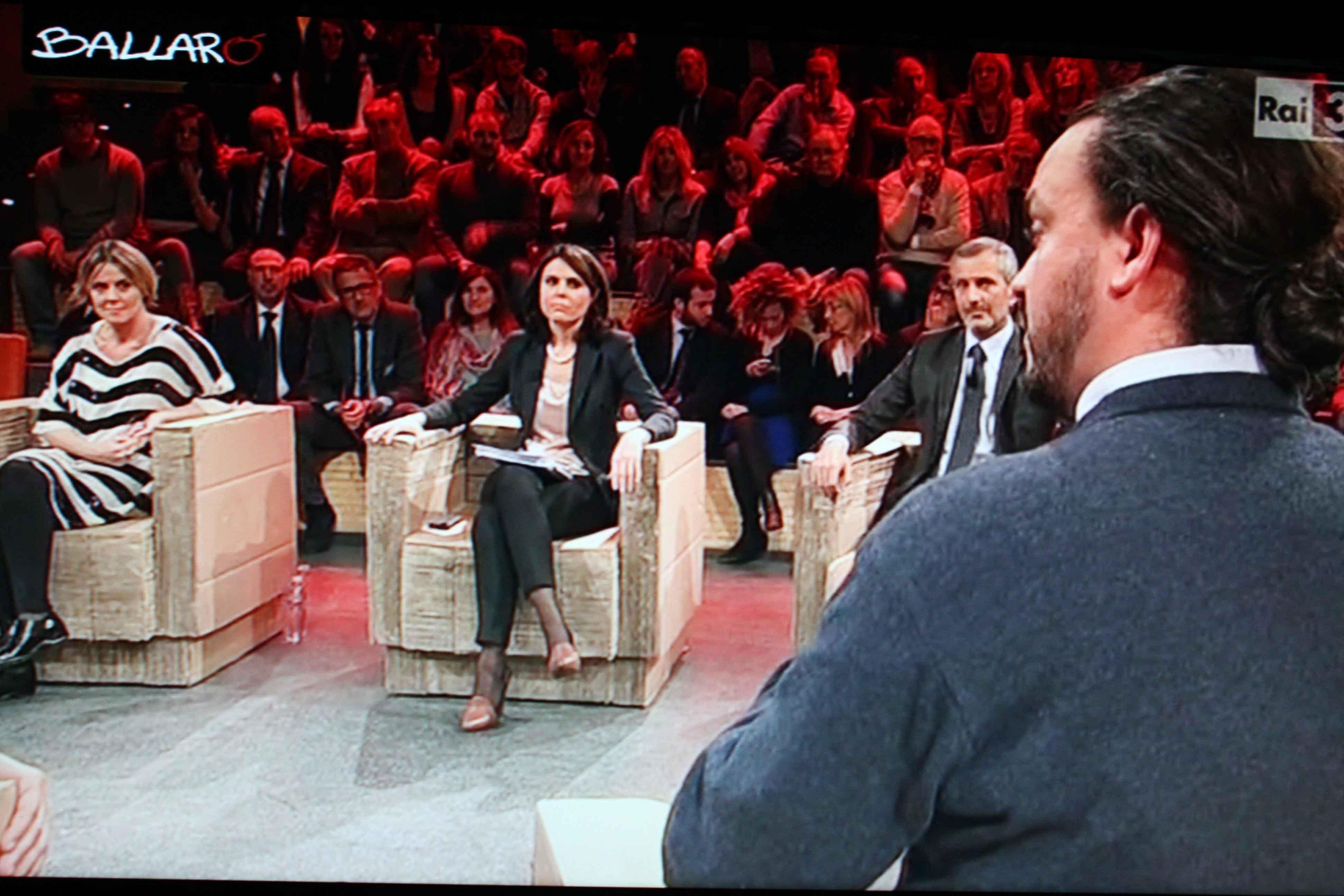 Il sindaco di Bondeno, Alan Fabbri, a Ballarò