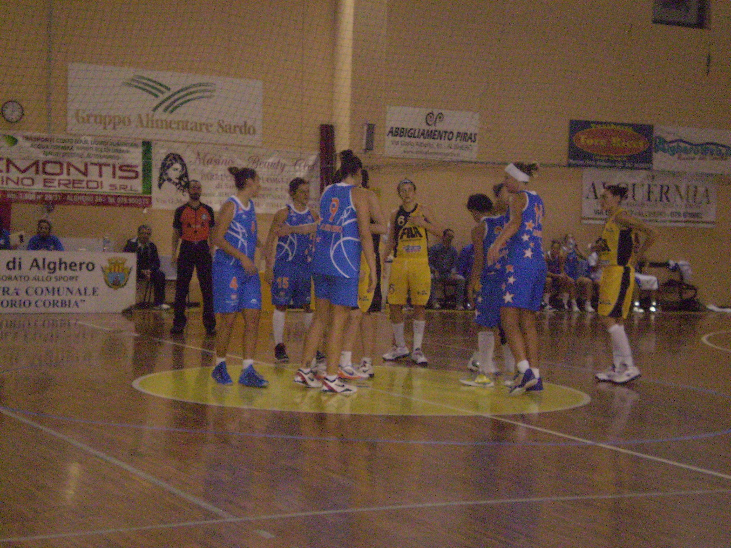 Un momento della gara tra Venezia e Mercede Alghero