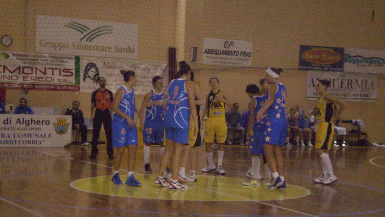 Un momento della gara tra Venezia e Mercede Alghero