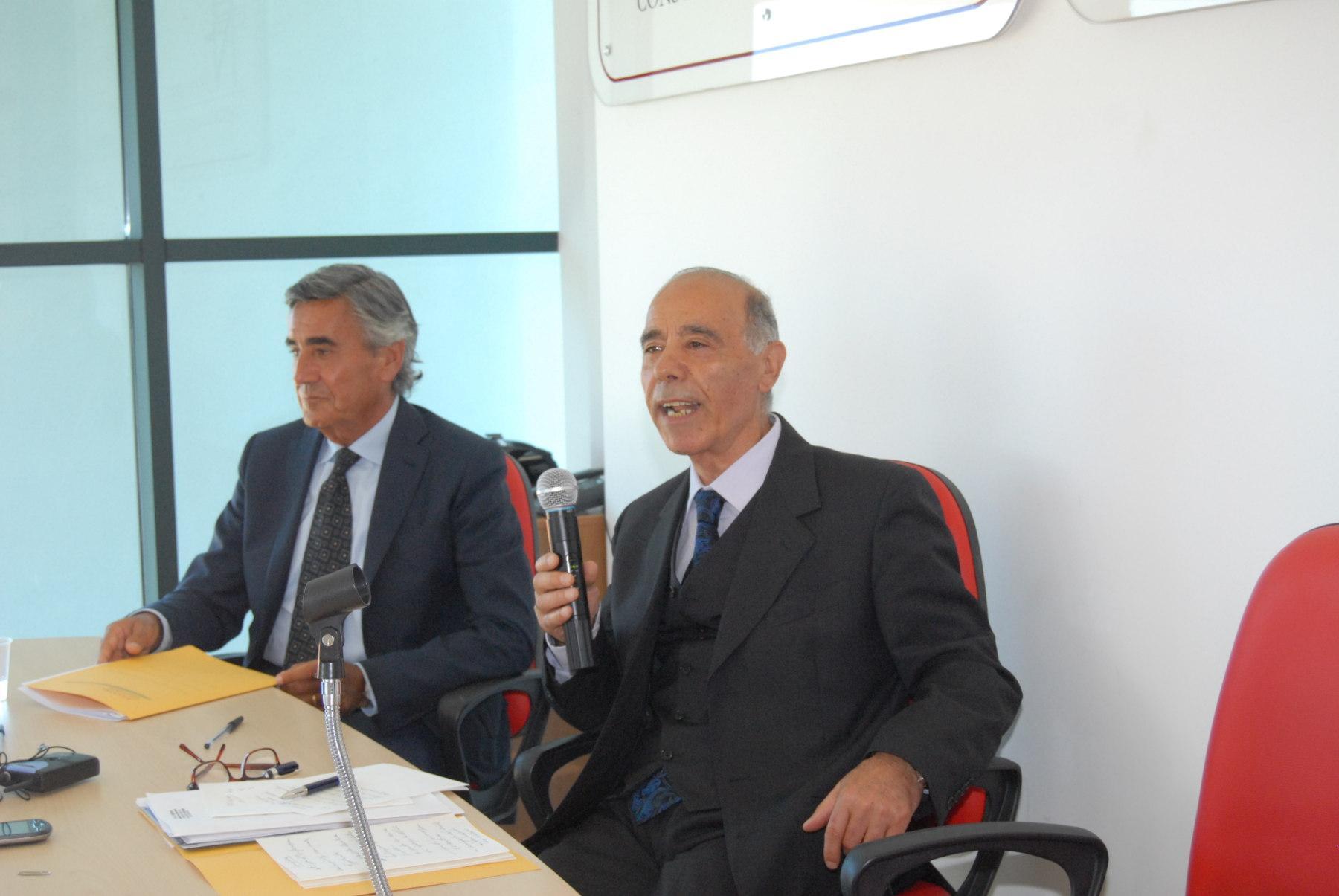 Da sinistra, Enrico Devoto e Gianfranco Seddone dell'Apan