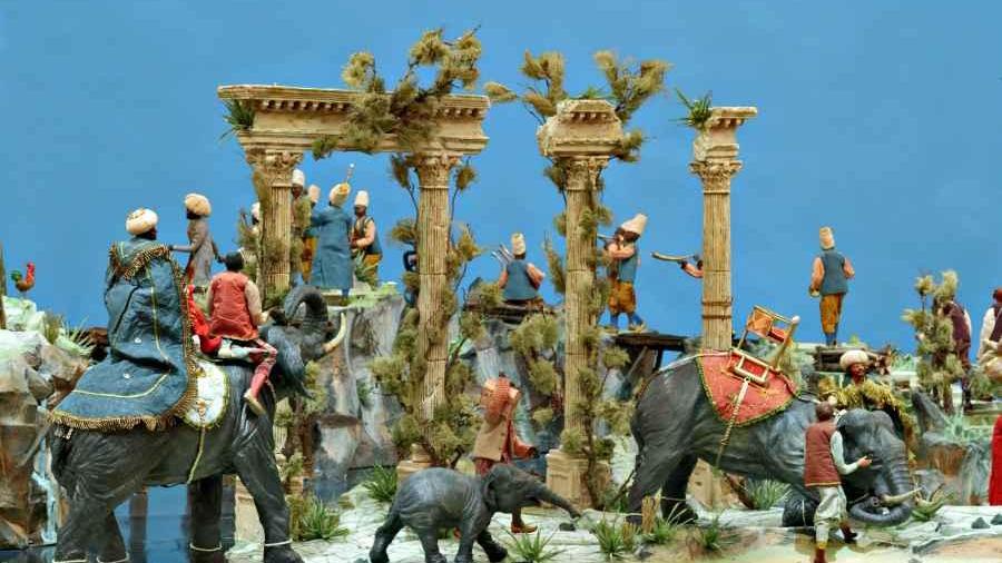 Il presepe napoletano del '700 alla Galleria Parmeggiani