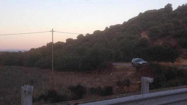 Oliena, ladri di guardrail in azione