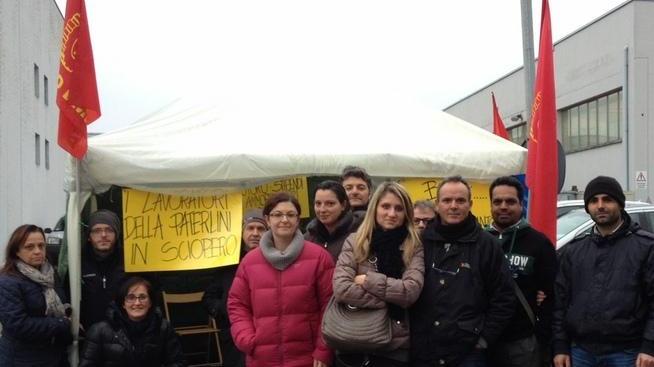 Sciopero dei lavoratori alla Paterlini in crisi