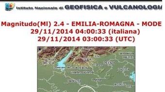 L'area colpita dal terremoto