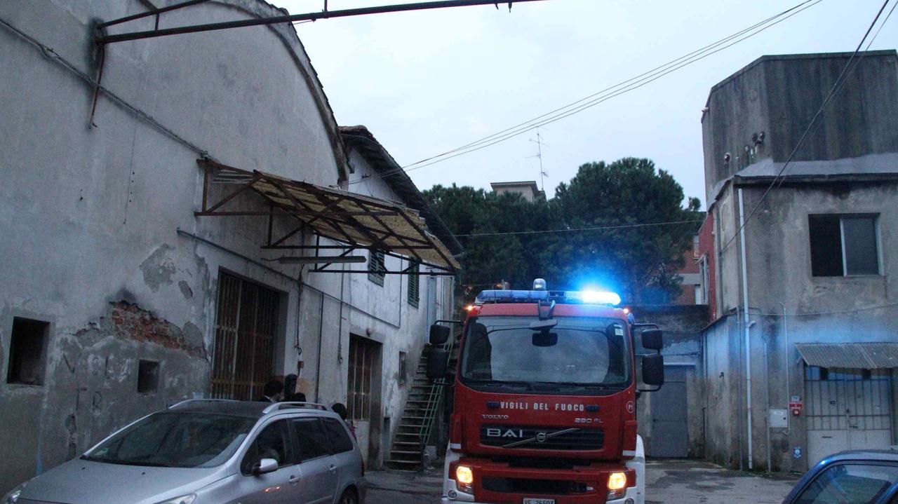 L'intervento dei vigili del fuoco