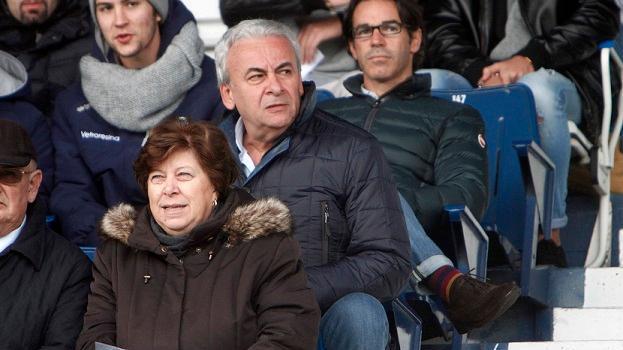 Il presidente Mattioli allo stadio
