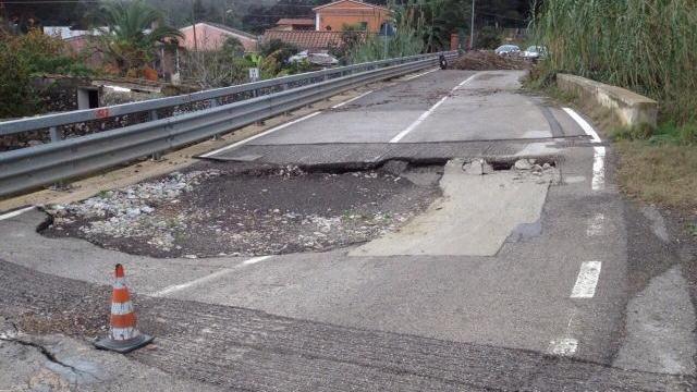 Un tratto della strada provinciale Sp 26