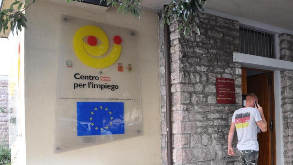 La sede del Centro Impiego di Cecina