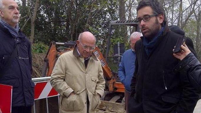 Colle, Bacci e Demi inaugurano i lavori per le fognature