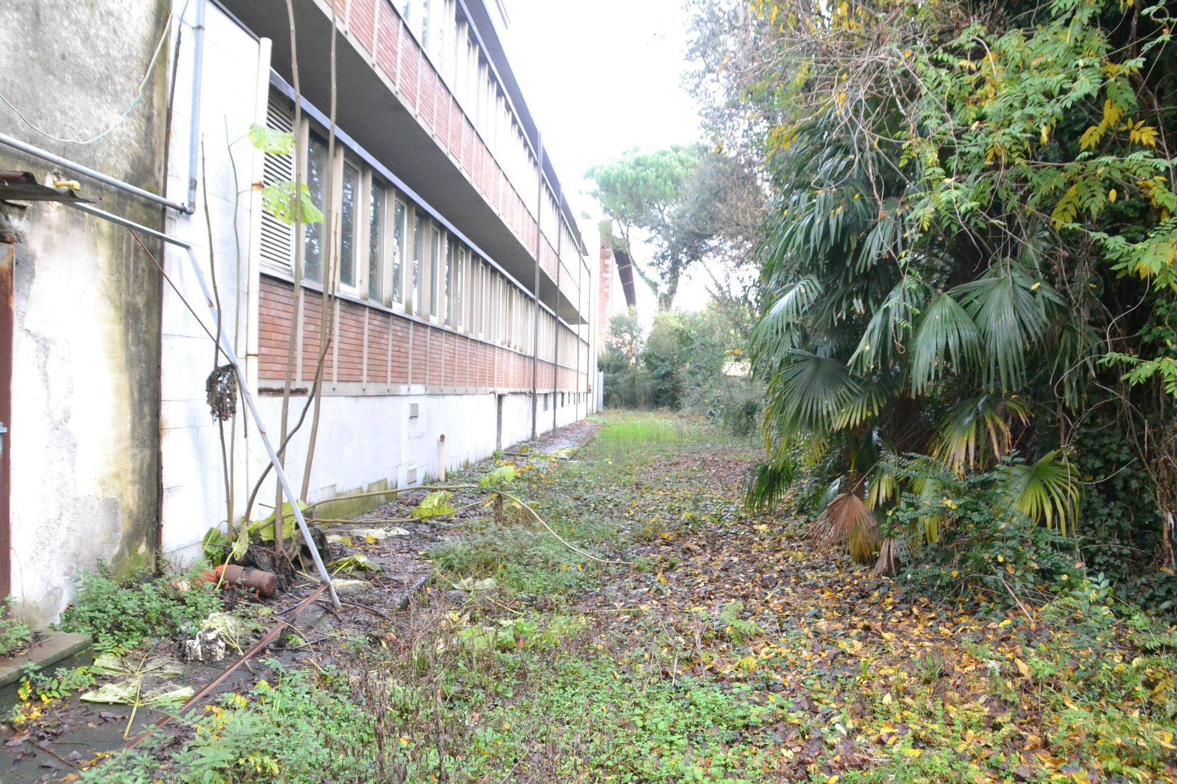 Il giardino alle spalle del Genio civile