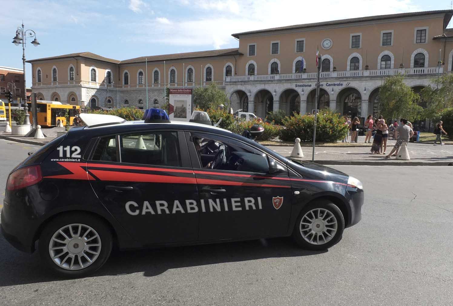 Una pattuglia dei carabinieri