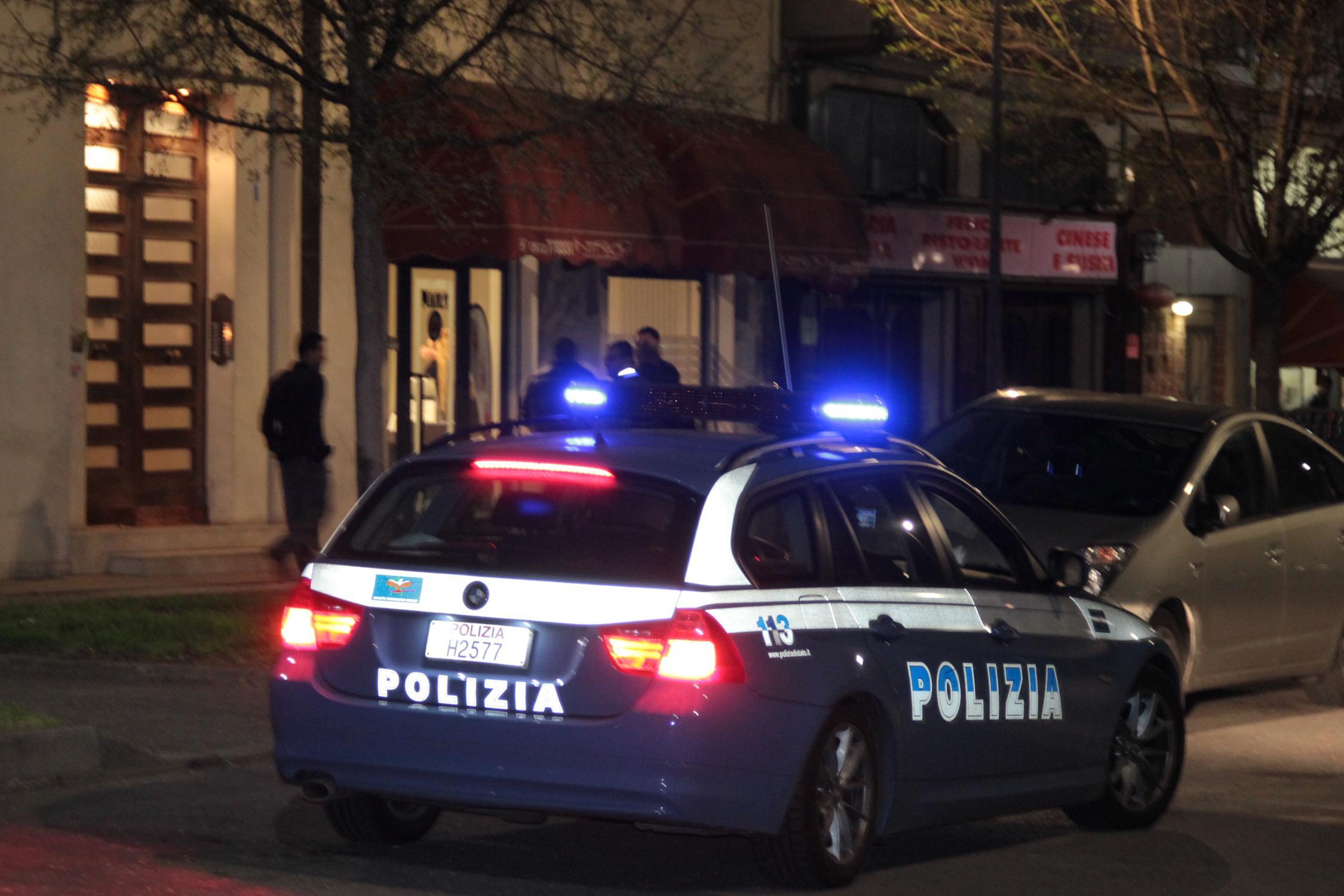 Una pattuglia della Polizia