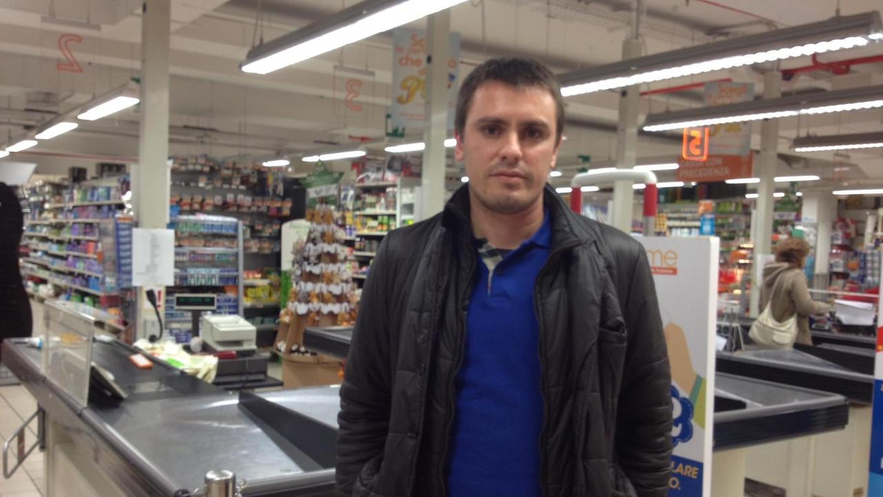 Il gestore della Conad di via Grande, Emiliano Marangio