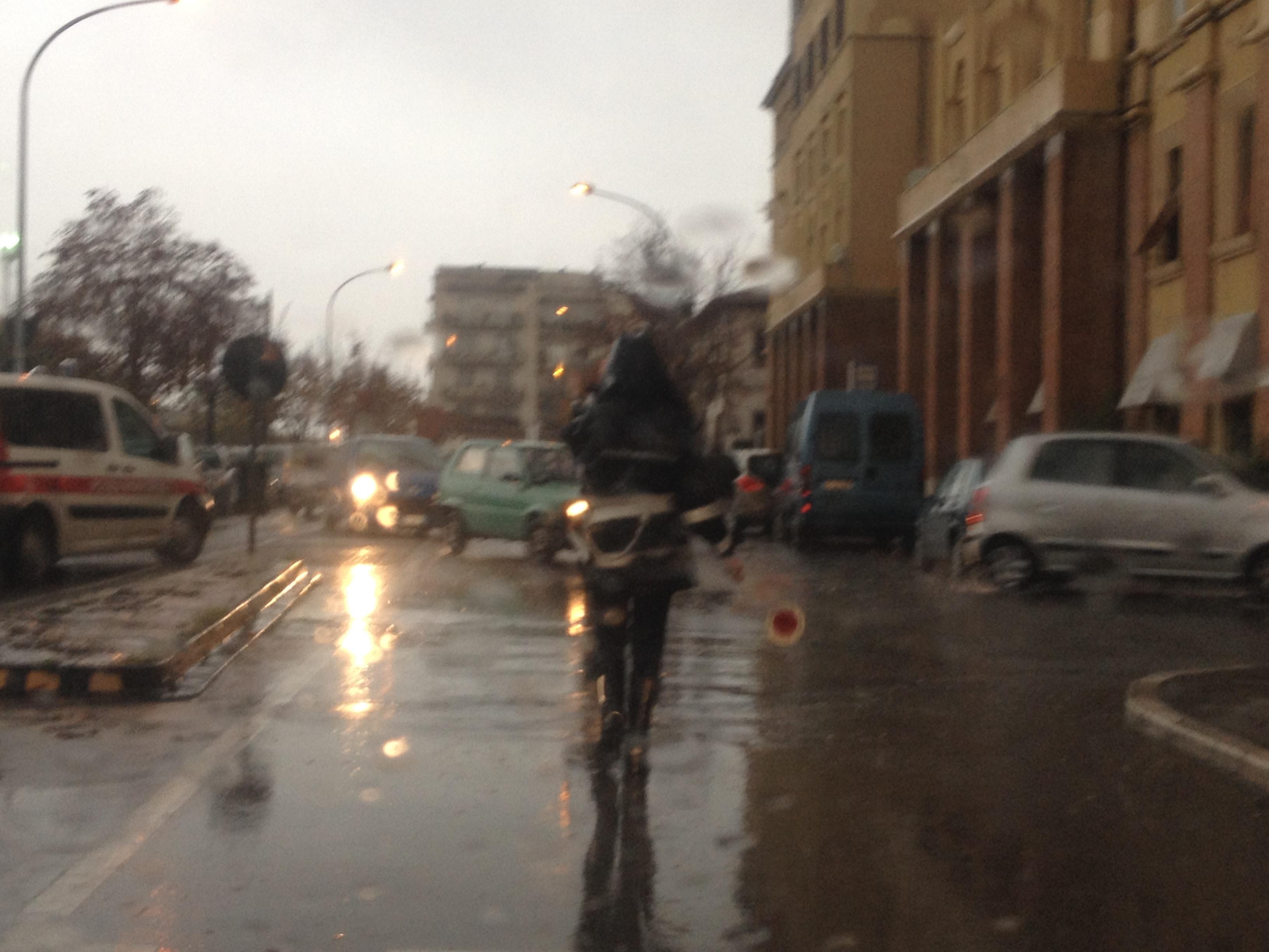 Maltempo in via Sonnino a Grosseto, una settimana fa