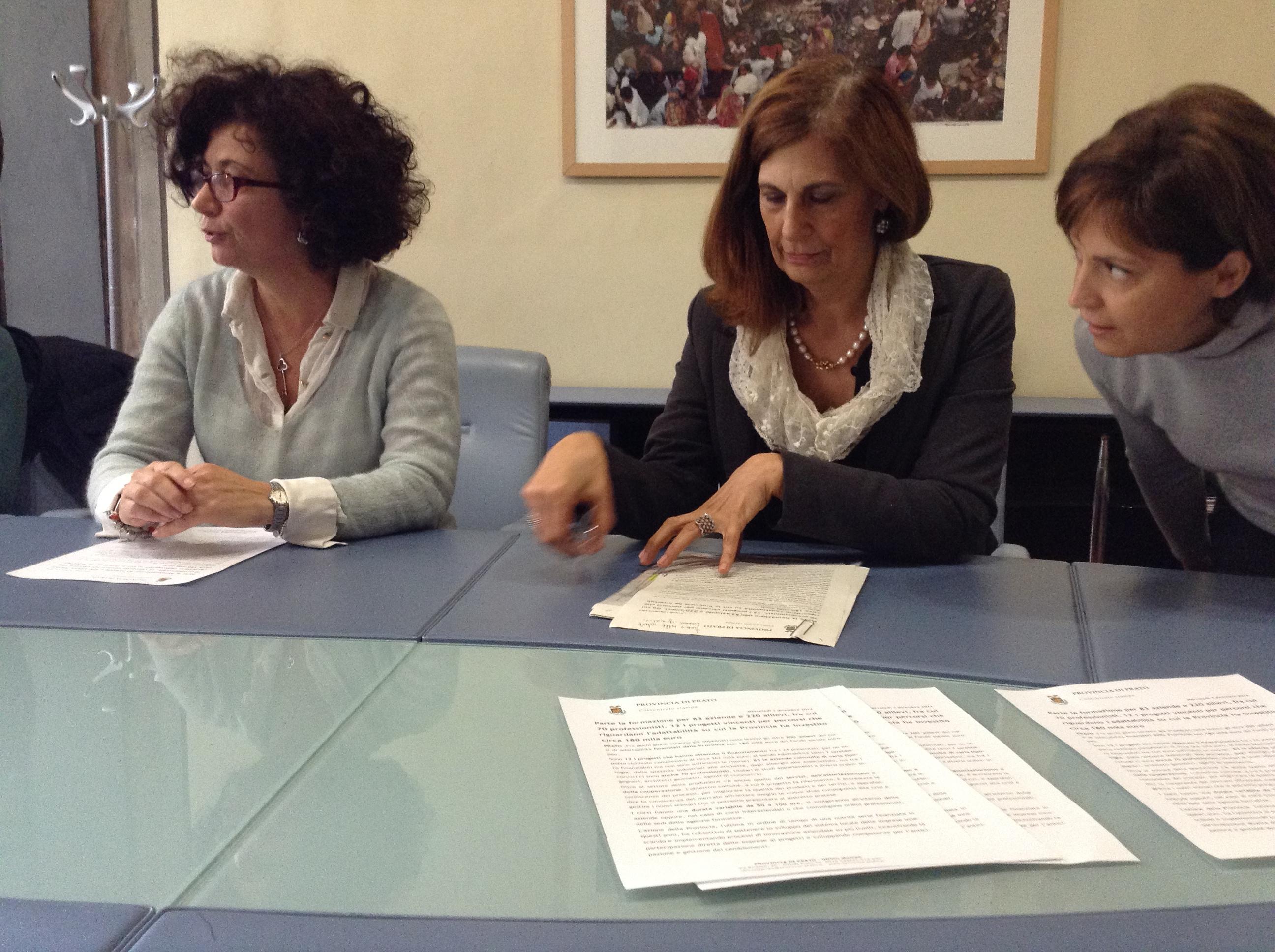 Un momento della presentazione dei progetti in Provincia