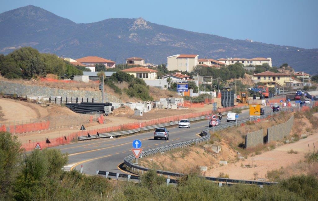 Il cantiere alle porte di Olbia
